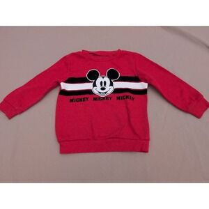 Disney Junior Mickey Mouse RED Sweater Pullover Size 3T